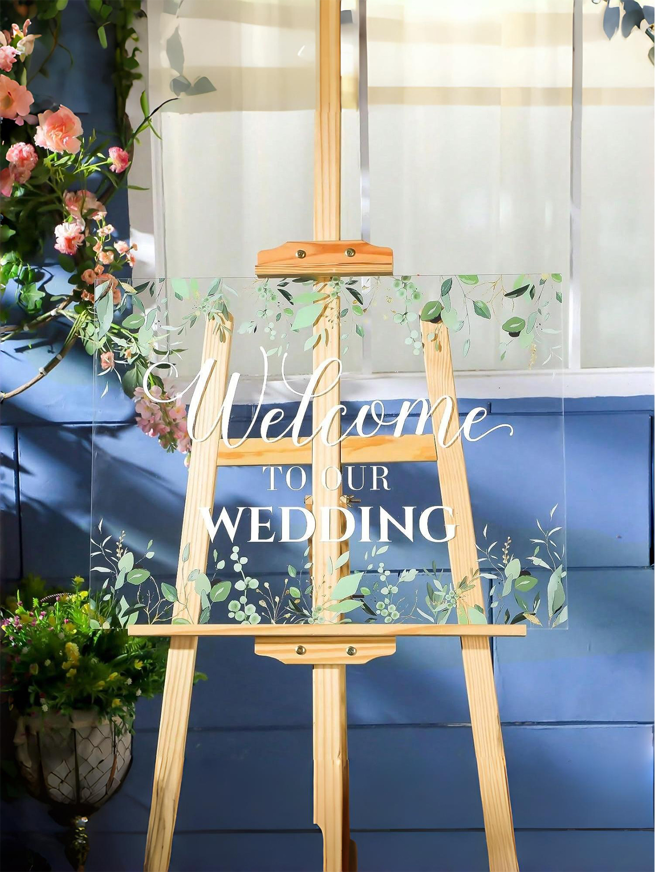 Custom Wedding Acrylic Welcome Sign